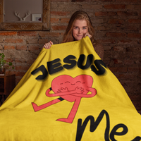 Jesus Loves Me Cozy Plush Fleece Blanket