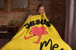 Jesus Loves Me Cozy Plush Fleece Blanket