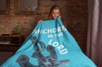 Anchored In The Lord Cozy Plush Fleece Blanket - White