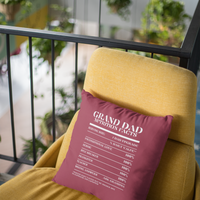 Nutrition Facts Pillow - Grand Dad - White