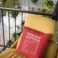 Nutrition Facts Pillow - Grand Dad - White