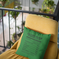 Nutrition Facts Pillow - Grand Dad - Black