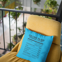 Nutrition Facts Pillow - Grand Dad - Black