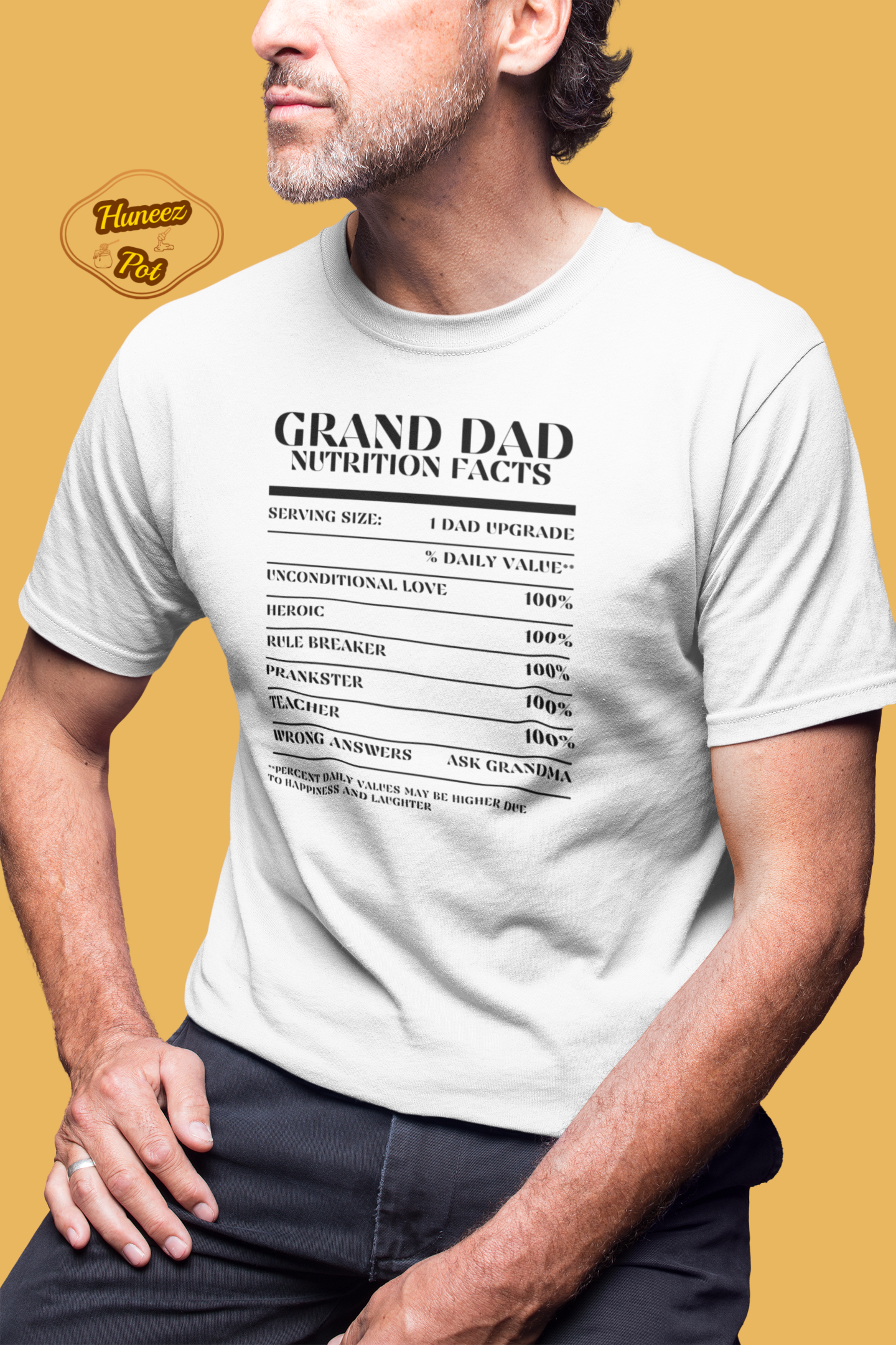 Nutrition Facts T-Shirt SS - Grand Dad - Black