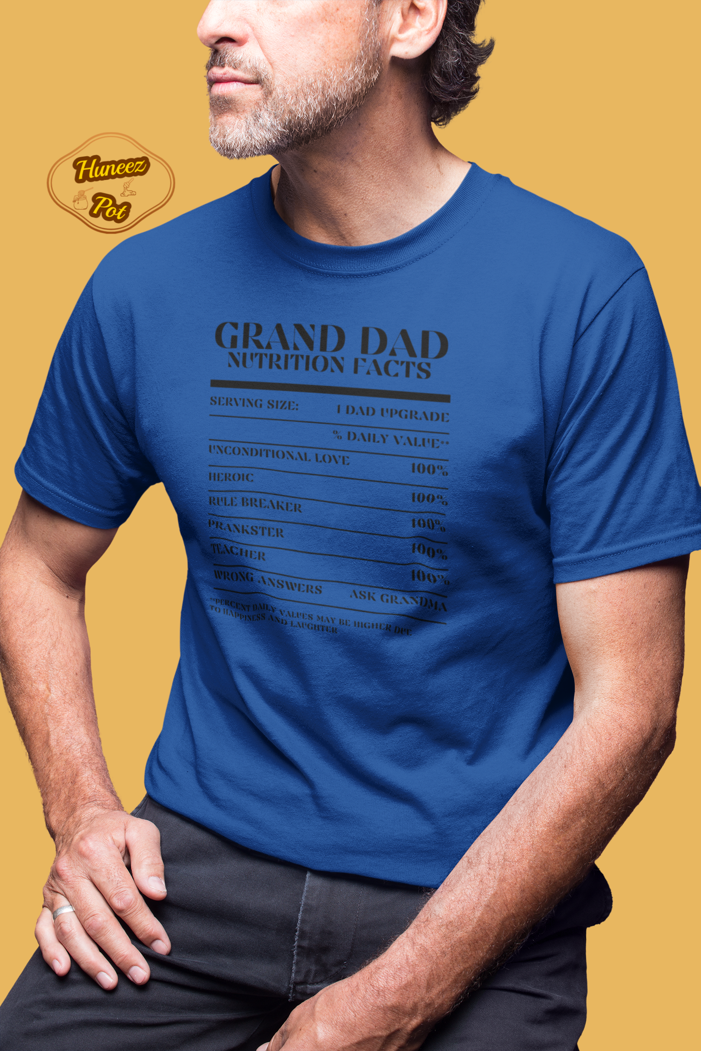 Nutrition Facts T-Shirt SS - Grand Dad - Black