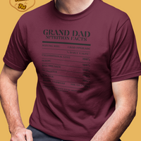 Nutrition Facts T-Shirt SS - Grand Dad - Black