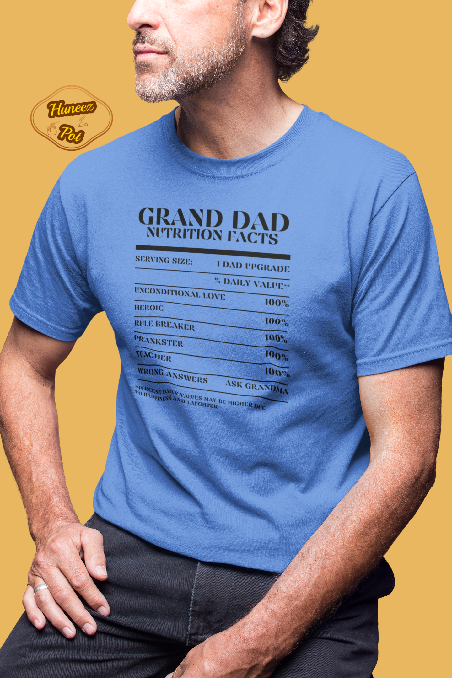 Nutrition Facts T-Shirt SS - Grand Dad - Black