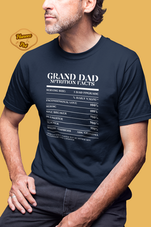 Nutrition Facts T-Shirt SS - Grand Dad - White