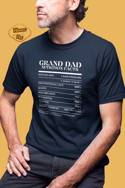 Nutrition Facts T-Shirt SS - Grand Dad - White