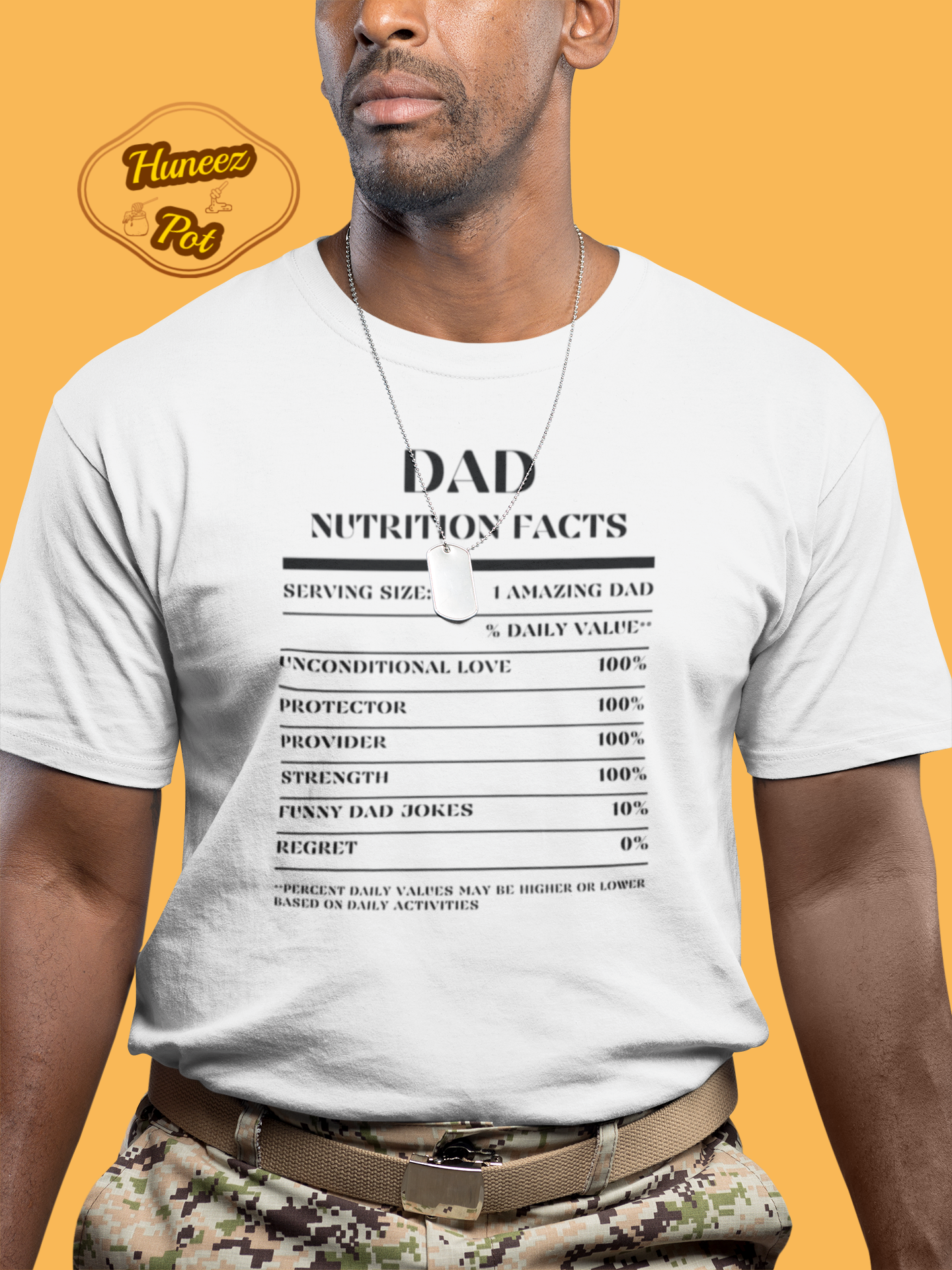 Nutrition Facts T-Shirt SS - Dad - Black