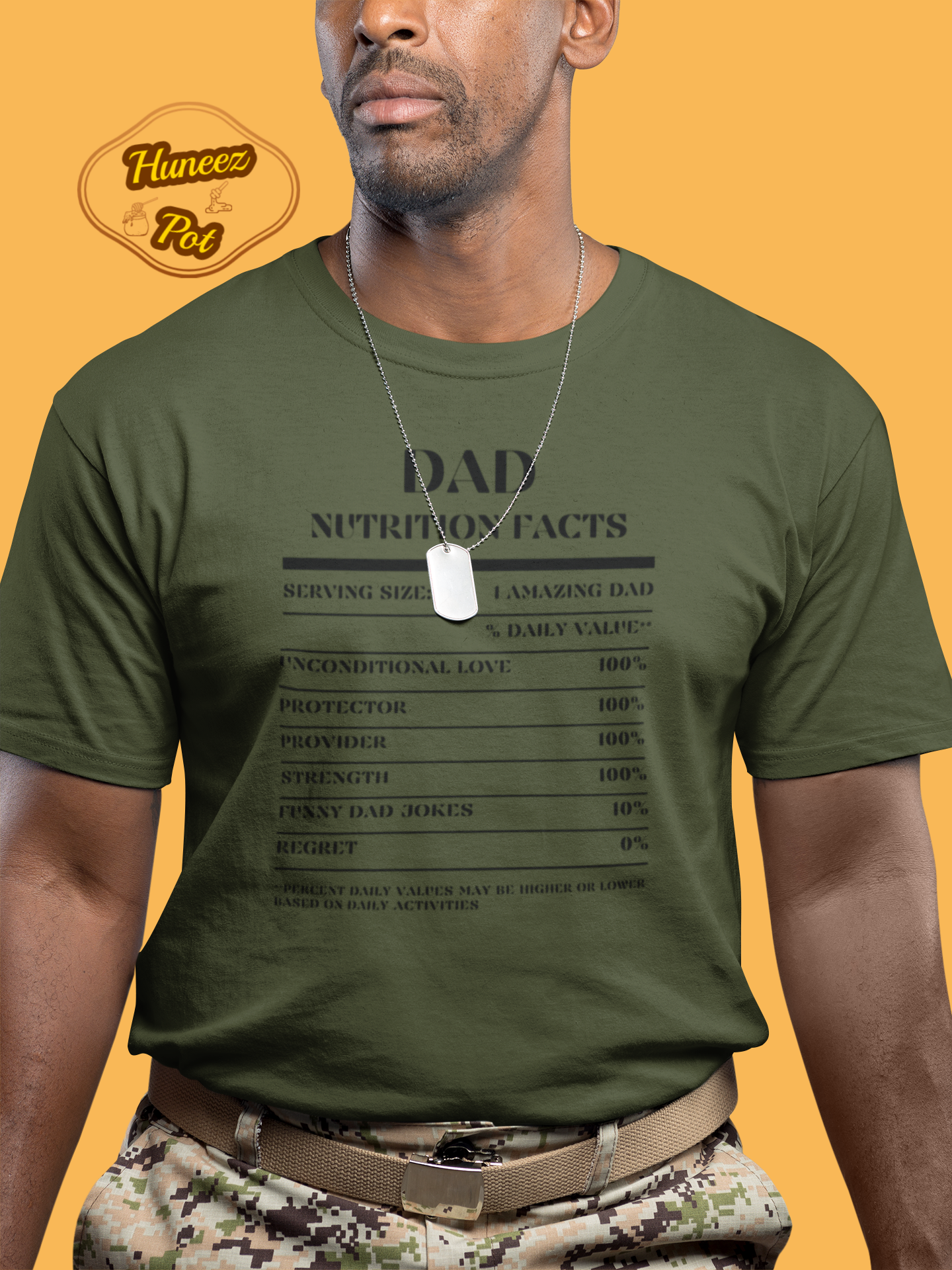 Nutrition Facts T-Shirt SS - Dad - Black