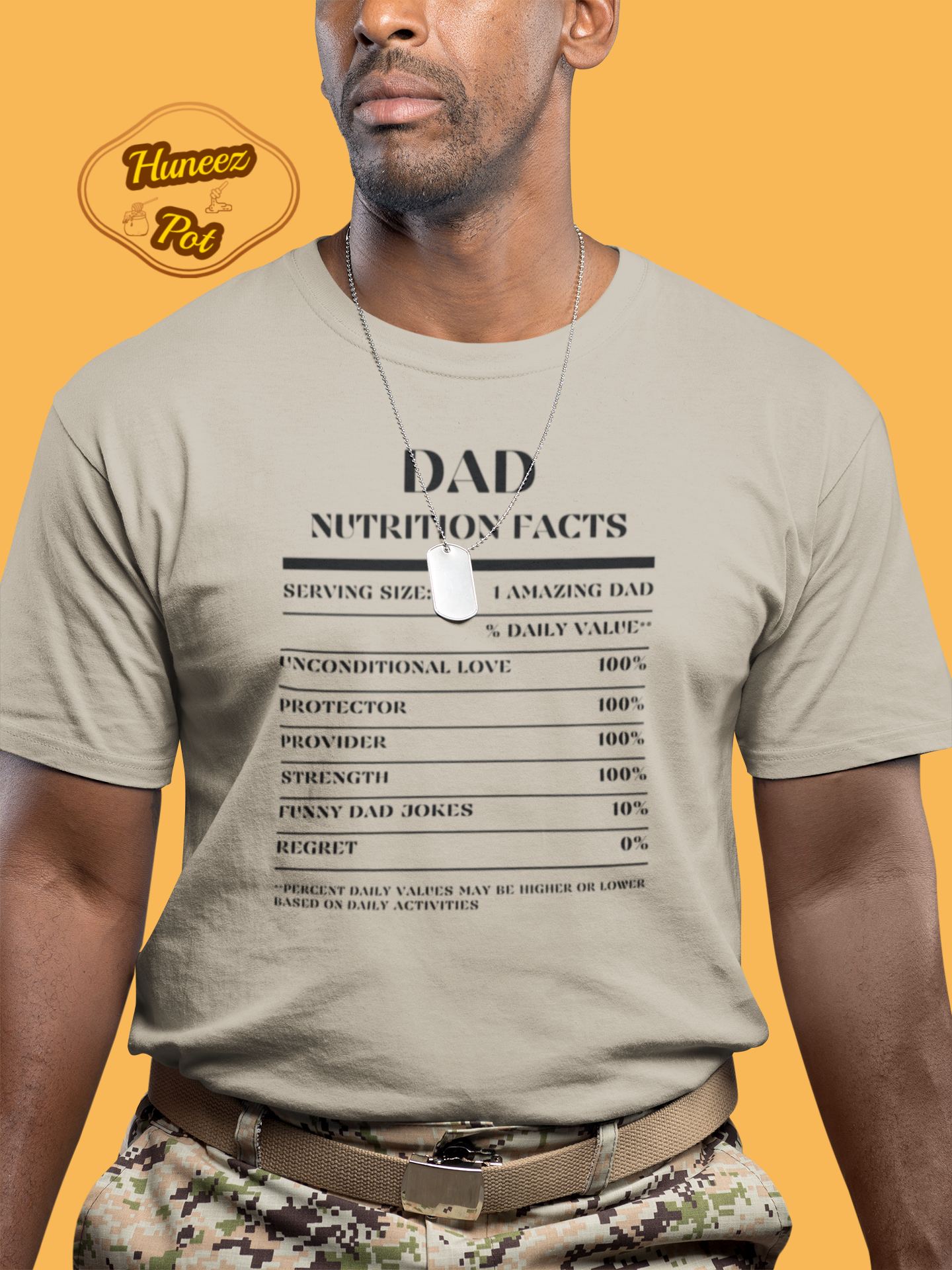 Nutrition Facts T-Shirt SS - Dad - Black