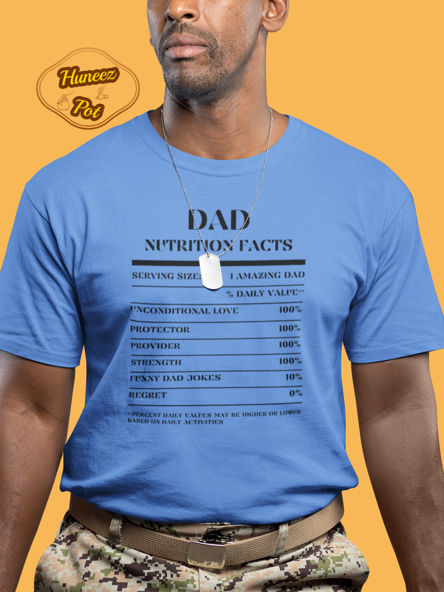 Nutrition Facts T-Shirt SS - Dad - Black