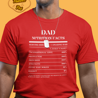 Nutrition Facts T-Shirt SS - Dad - White