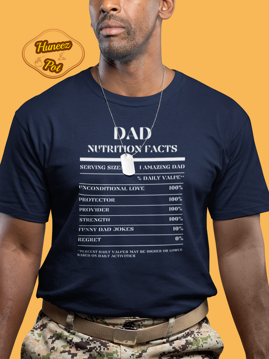 Nutrition Facts T-Shirt SS - Dad - White