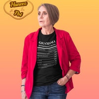 Nutrition Facts T-Shirt LS - Grandma - White