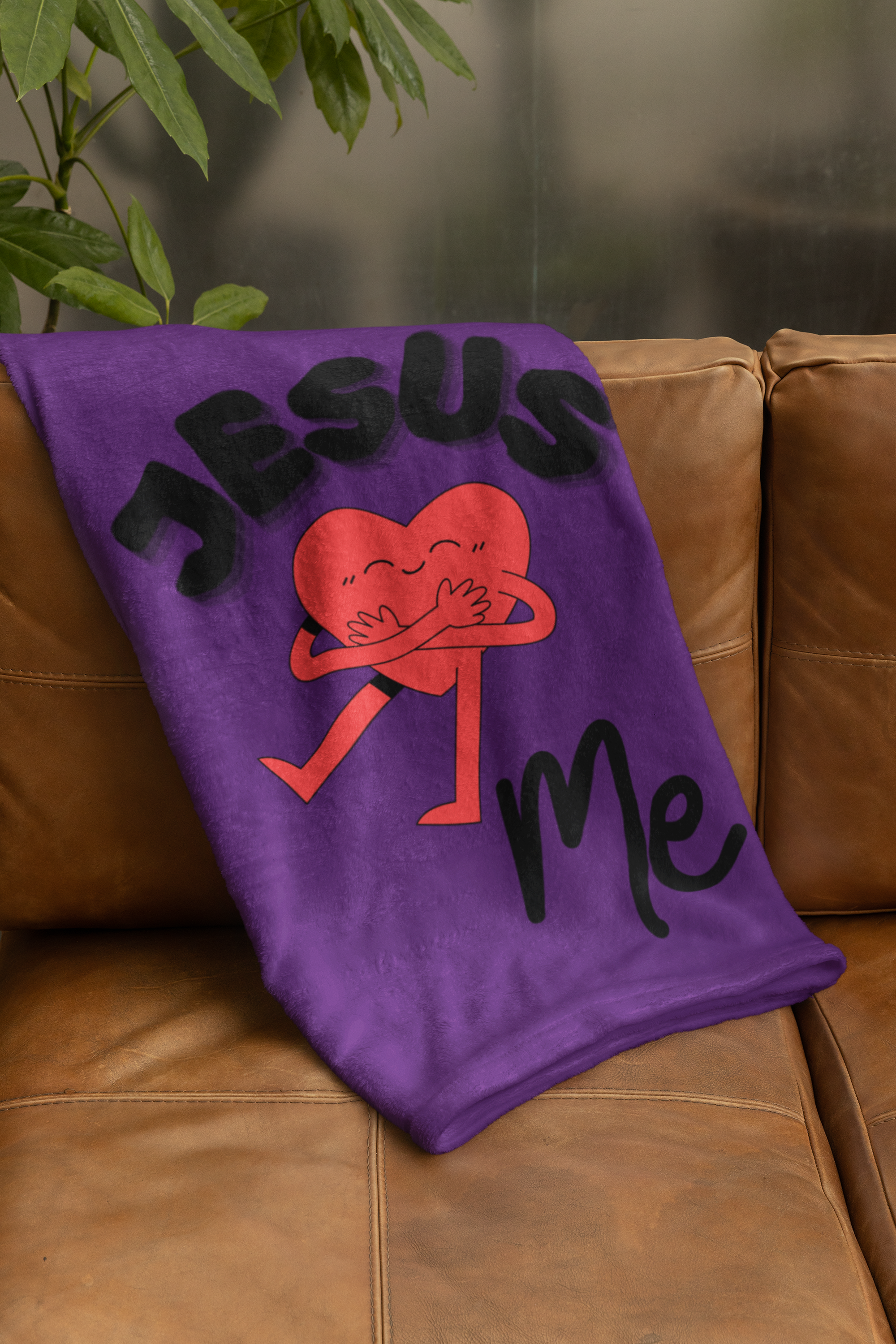 Jesus Loves Me Cozy Plush Fleece Blanket