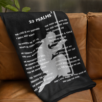 23 Psalms Cozy Plush Fleece Blanket - White