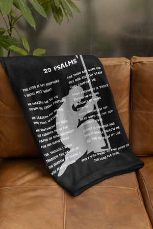 23 Psalms Cozy Plush Fleece Blanket - White