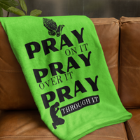 Pray On Cozy Plush Fleece Blanket