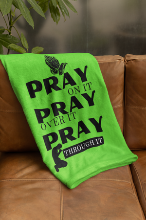 Pray On Cozy Plush Fleece Blanket