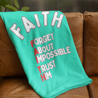 FAITH Cozy Plush Fleece Blanket