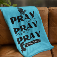 Pray On Cozy Plush Fleece Blanket