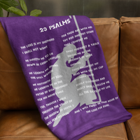 23 Psalms Cozy Plush Fleece Blanket - White