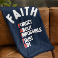 FAITH Cozy Plush Fleece Blanket