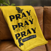 Pray On Cozy Plush Fleece Blanket