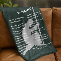 23 Psalms Cozy Plush Fleece Blanket - White