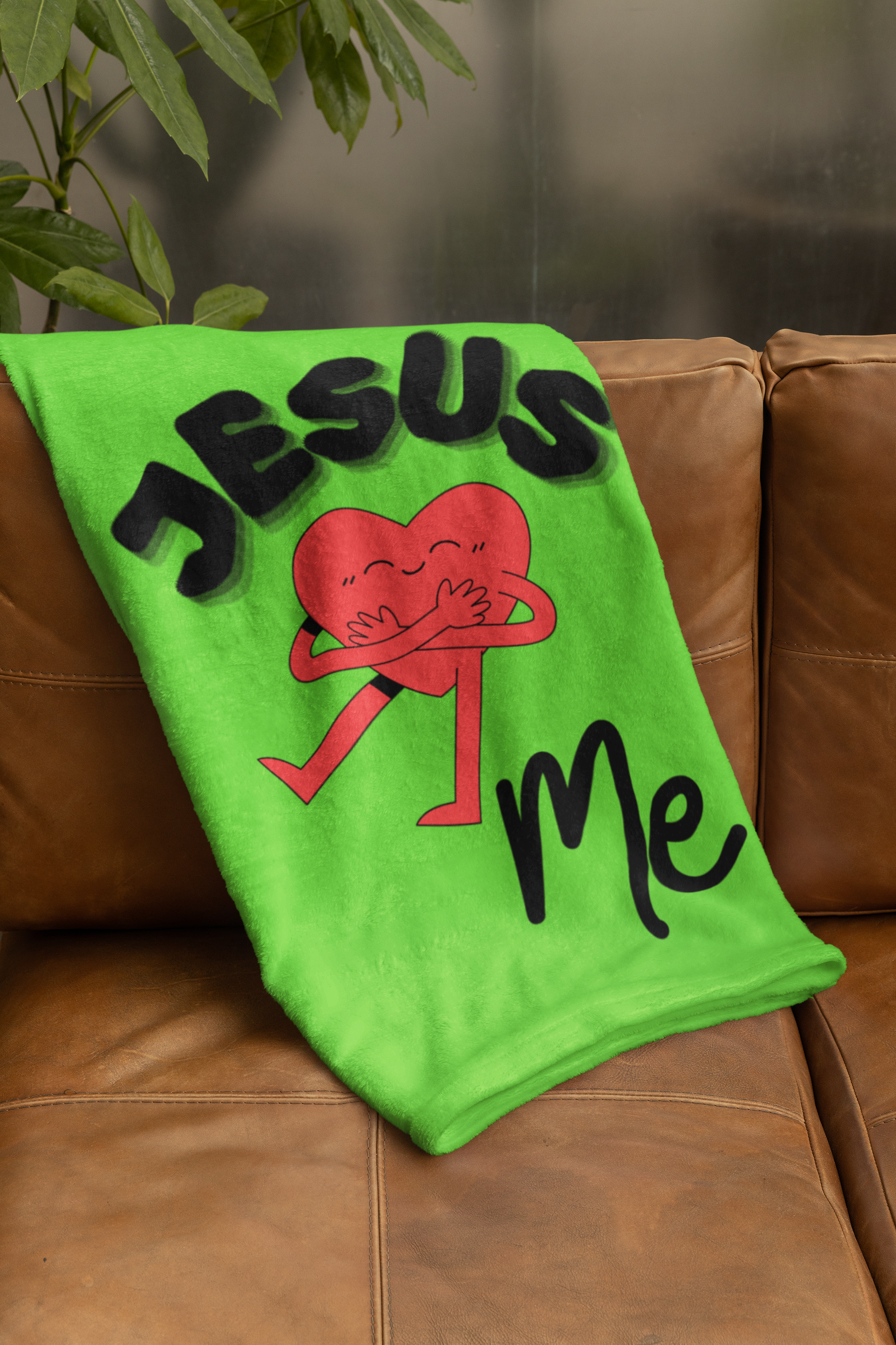 Jesus Loves Me Cozy Plush Fleece Blanket