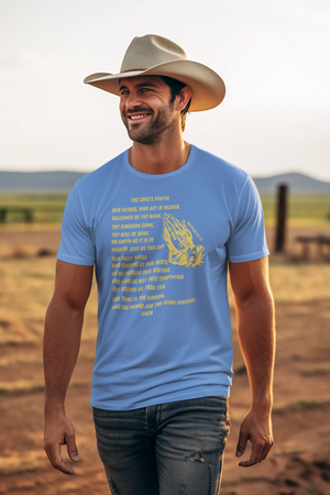 Lord's Prayer Short Sleeve T-shirt Gold