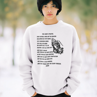 Lord's Prayer Youth Crewneck Sweatshirt - Black