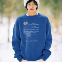 The 10 Commandments Youth Crewneck Sweatshirt - White