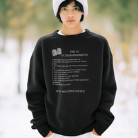 The 10 Commandments Youth Crewneck Sweatshirt - White