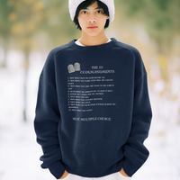 The 10 Commandments Youth Crewneck Sweatshirt - White