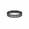 Believe Comfort Fit Inspirational Ring