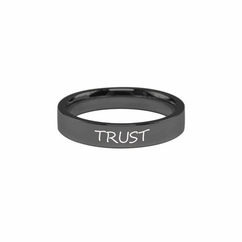 Trust Comfort Fit Inspirational Ring