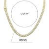 Load image into Gallery viewer, 8mm silver cuban link chain with gold accents in 18 in or 20 in 