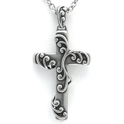 Ivy - Cross with Vines Necklace