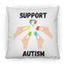 Support Autism Puzzle Piece Pillow
