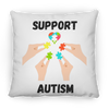 Support Autism Puzzle Piece Pillow