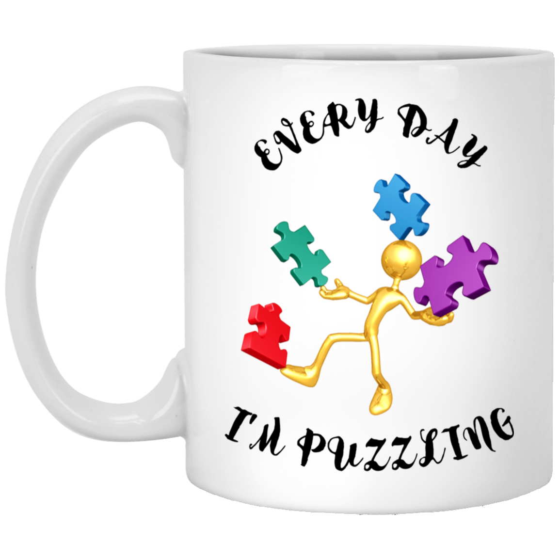Autism Puzzling Mug