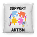 Support Autism Square Pillow