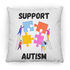 Support Autism Square Pillow