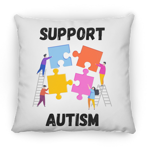 Support Autism Square Pillow