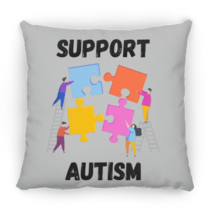 Support Autism Square Pillow