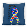 Load image into Gallery viewer, Autism Awareness Square Pillow