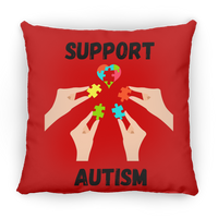 Support Autism Puzzle Piece Pillow
